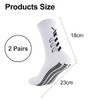 Garegce 2 Pair Football Grip Socks Non Slip with Rubber