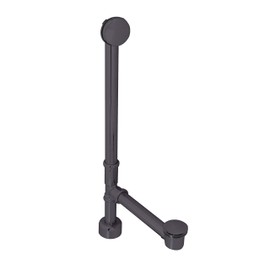 Westbrass European Tip-Toe Bath Waste - Hidden Overflow -22" Make-Up, 17 Gauge, Oil Rubbed Bronze, D3261HK-12