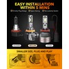 OXILAM M5S H11 LED Bulbs 2024 1:1 Halogen Size, 30000LM