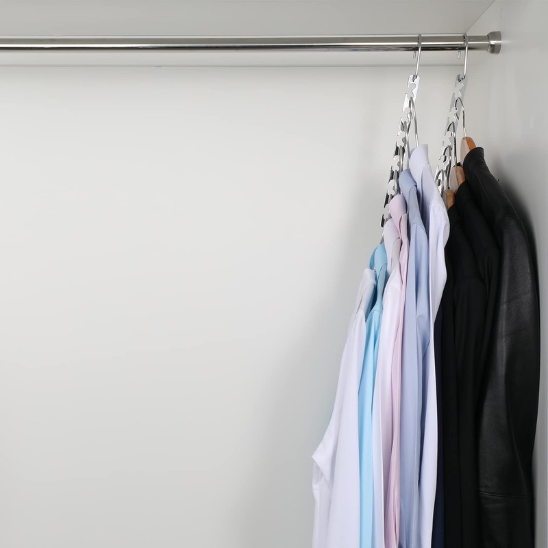 Magicool Hanger Magicool 8 Pack Metal Magic Cascading Hanger Space