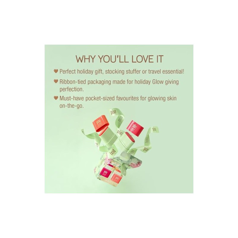 Pixi Beauty On-the-Glow - Juego de regalo de mini rubor,