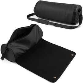 Hair Tools Travel Bag, Hair Tool Organizer with Big Heat Resistant Mat, Hair Dryer Curling Iron Travel Case for Flat Irons, Straighteners and Haircare Accessories