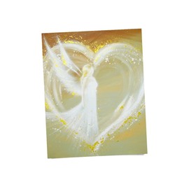 Angel Poster "Way to the Heart" - Spiritual Picture for Mindfulness & Energy Work (40 x 50 cm)