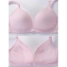 Herepai - brasier sin costuras de algodón para niñas adolescentes, Colores de 5, 32A