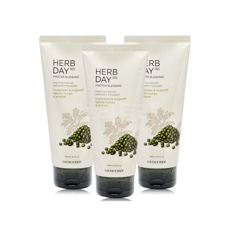 The Face Shop Herb Day 365 Cleansing Foam 170ml Mung