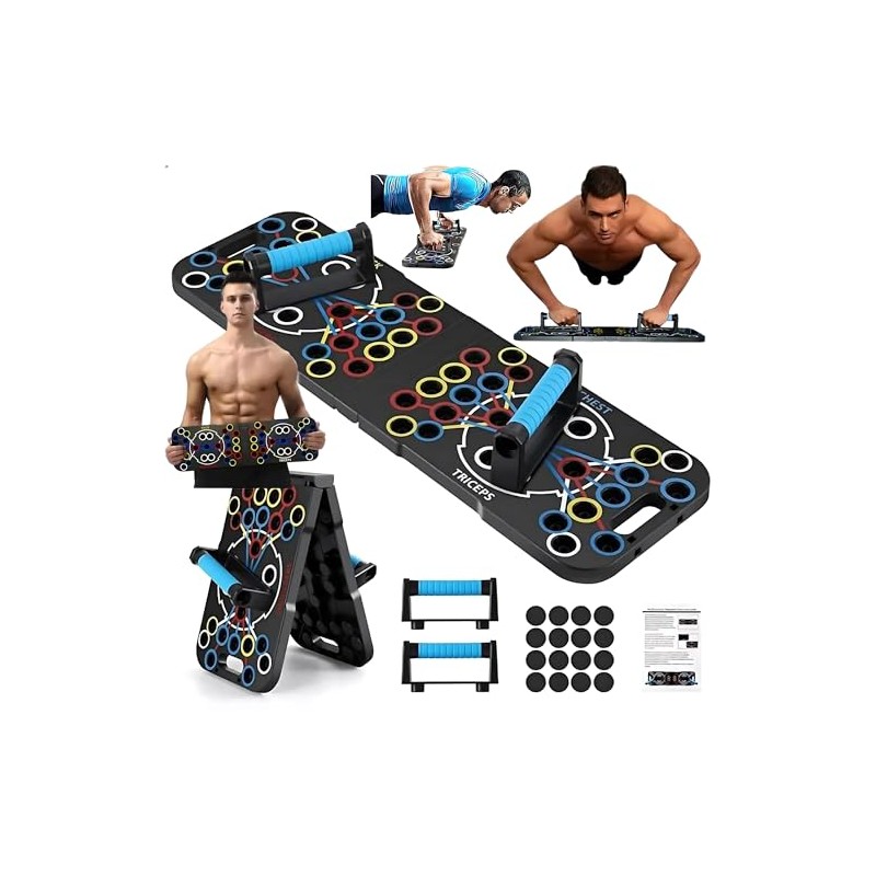 Flexfinity Foldable 54-in-1 Push Up Board for Men - Multi-Functional