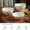 Centyque 6.5 Inch White Ceramic Cereal Bowls - 13 oz,