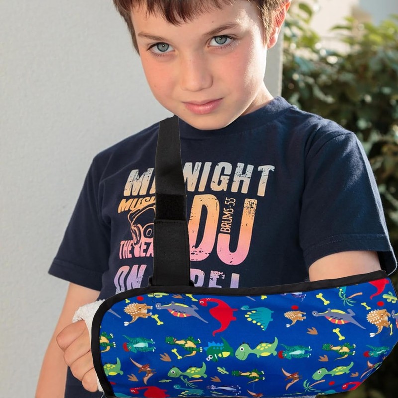 Kids Dinosaur Arm Sling with Strap Cushion & Shoulder Brace