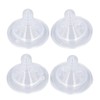 4pcs Infant Bottle Nipples Bust Feeling Replacement Silicone Nipple Round