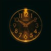 セイコークロック(Seiko Clock) 目覚まし時計 自動点灯 アナログ 集光樹脂文字板 夜でも見える 黒メタリック 115×115×79mm KR519K