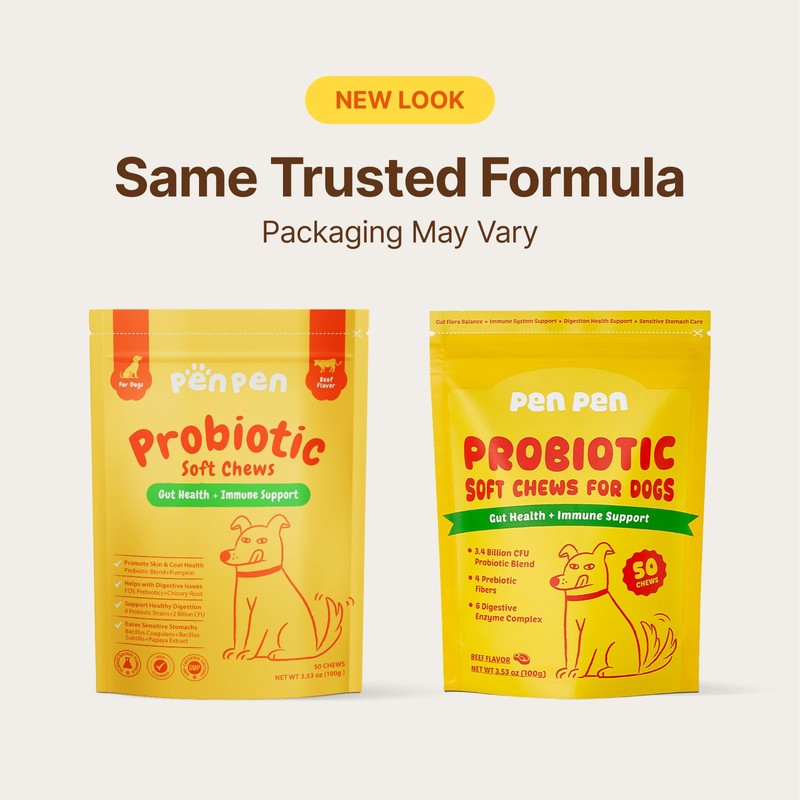 PENPEN Probiotics for Dogs, Dogs Probiotics for Digestive Health, Multi-Probiotic