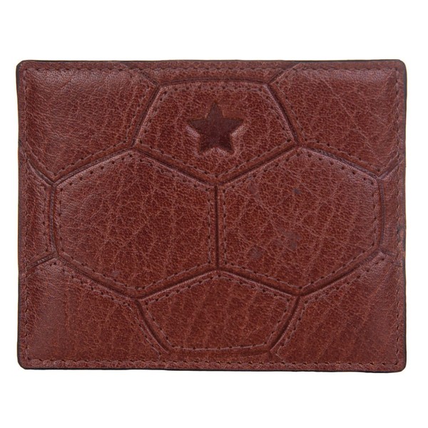 Genuine Leather Football Card Holder – Slim RFID Blocking Wallet