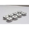 Precisiongeek - Pads for Speakers, Vibration Damper, Silver Aluminium, Round,