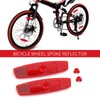 MFC PRO Bicycle Wheel Reflector Red Pack of 2 (Red,