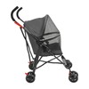 Folding Dog Stroller for Cats and Dogs, Zipper Entry Pet