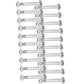 Newsfana Inline Skate Wheel 15/64" Shaft Hex Socket Screw (20pack-Silver)