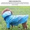 Waterproof Pet Raincoat Dog Reflective Stripe Rain Jacket Breathable Hooded