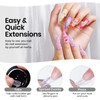MIZHSE 30g Clear Solid Builder Gel and 15g 3D Nail