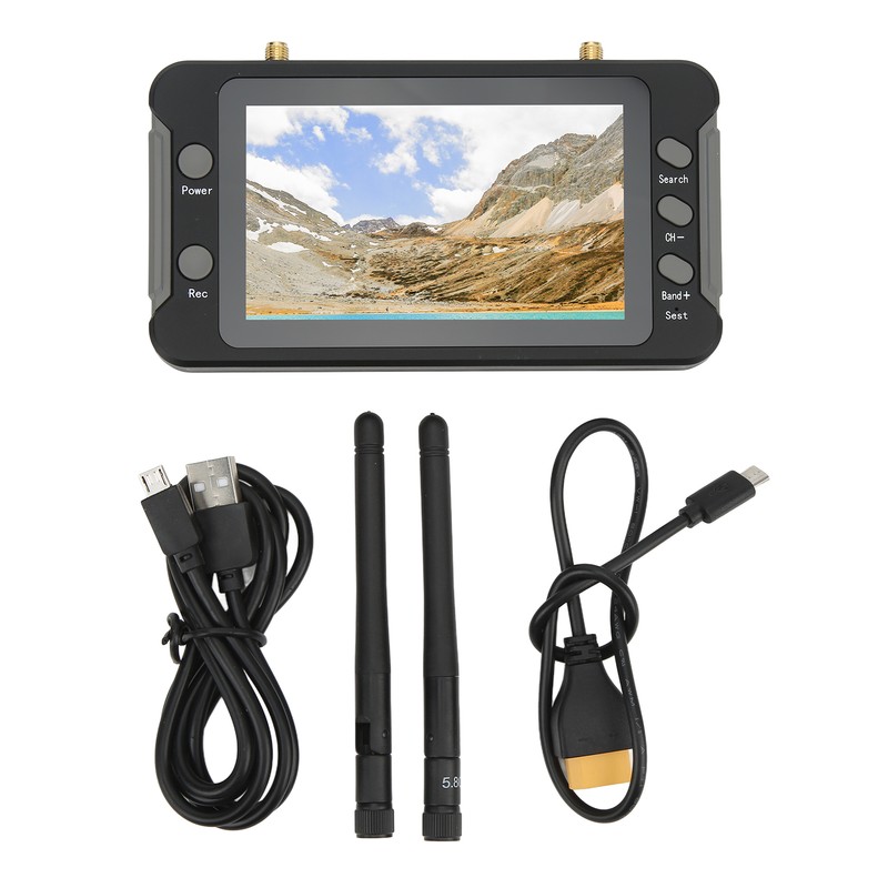 For FPV Receiver Monitor 4.3 Inch 5.8GHz 40CH DVR Function
