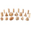 Learning Resources Wood Geometric Solids, Kids Wooden Shapes, Montessori Toys,