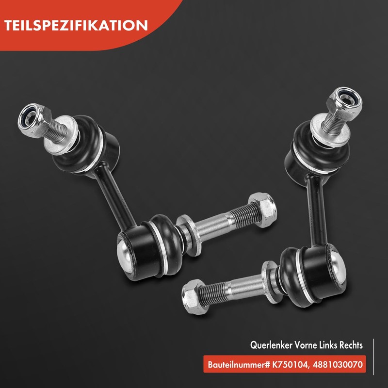 Frankberg 2x Coupling Rod Front Left Right Compatible with GS