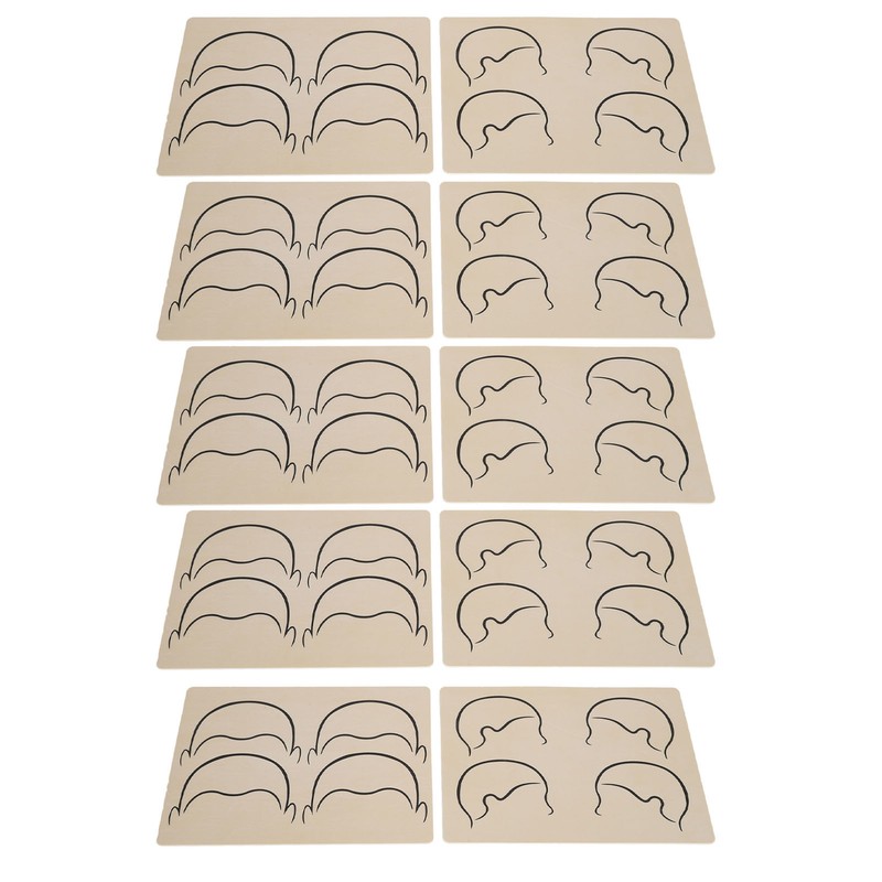 10pcs Tattoo Scalp Practice Skin Front Side Ink Free Rubber