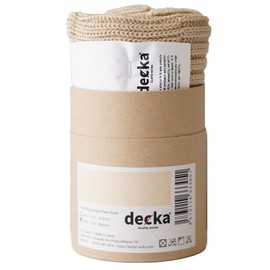 Decka Quality Socks Heavy Weight Plain Rib Socks Cased Heavy Weight Plain Socks Men Women de-01, Ecru