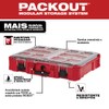 Milwaukee 48-22-8430 Packout, 10 Compartment, Small Parts Organizer