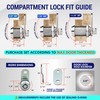 Latch.IT 7/8” RV Storage Locks | 2-Pack RV Compartment Locks