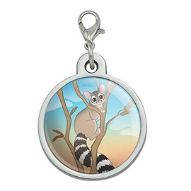 GRAPHICS & MORE Ring-Tailed Cat Chrome Plated Metal Pet Dog Cat ID Tag