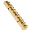 10pcs Electrical Distribution Wire Screw Terminal Brass Ground Neutral Bar