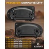 Interior Rear Door Handles, Compatible with 1993-2011 Ford Ranger, 1998-2000