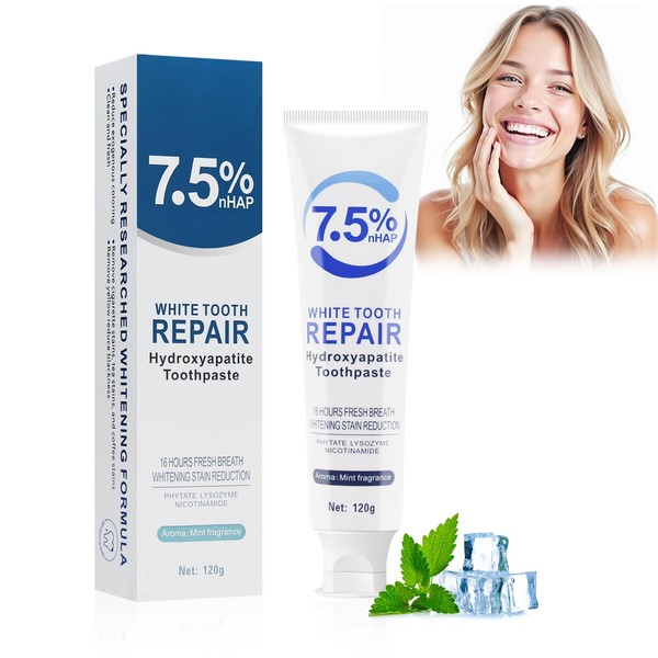 Horuili® 1 Stück Hydroxylapatit Zahnpasta, Aufhellende & Fleckenentfernung Zahnpasta, Verbesserte