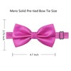 Alizeal Mens Solid Mini Squares Formal Banded Bow Ties (Hot