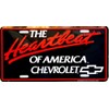 Chevy Heartbeat of America License PlateL8