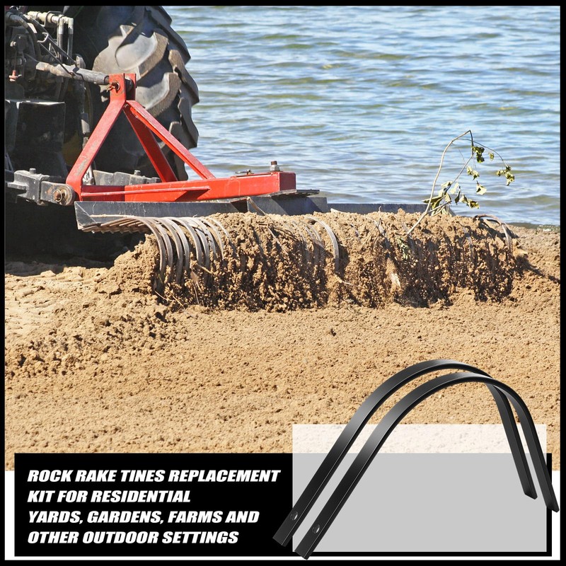 Blulu 6 Pack Rock Rake Tines 1" x 5/16" One