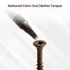 #8 x 2 Deck Screws, Square Drive Bugle Head, Brown