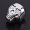 4 PCS Stainless Steel Skull Head Ice Cube with Silicone