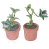 Mini Dollhouse Plant Simulation Realistic Vivid Portable Dollhouse Miniature Potted