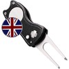 FINGER TEN Golf Divot Repair Tool Switchblade with Ball Marker