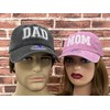 ZKFE Dad Mom Matching Hats for Papa Mama Daddy Mother,