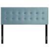 Modway Emily King Biscuit Tufted Performance Velvet Headboard, Light Blue