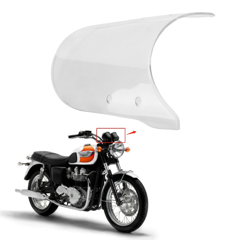 Motorcycle Wind Deflector Universal AntiCrack Scratch Resistant Fit for Triumph