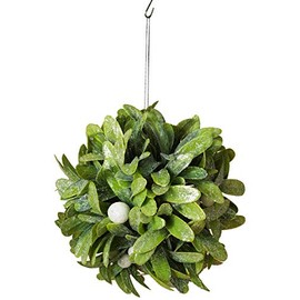 Anderson's Holiday Mistletoe Kissing Ball, 5 Inches, Hanging Christmas Decorations