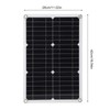 18V 20W Semi Flexible Solar Panel Monocrystalline High Efficiency Waterproof