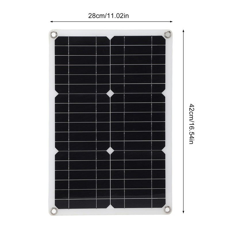 18V 20W Semi Flexible Solar Panel Monocrystalline High Efficiency Waterproof
