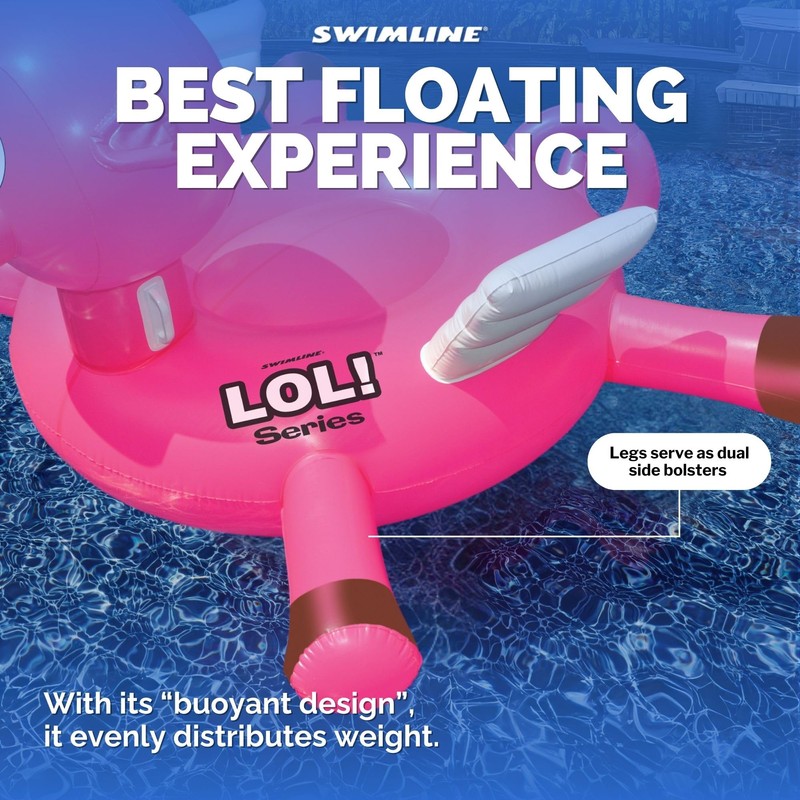 SWIMLINE ORIGINAL 90266 Giant Inflatable LOL Pig Pool Float |