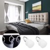 ECSiNG 50pcs Hook for Curtain Track Ceiling Curtain Hooks Plastic