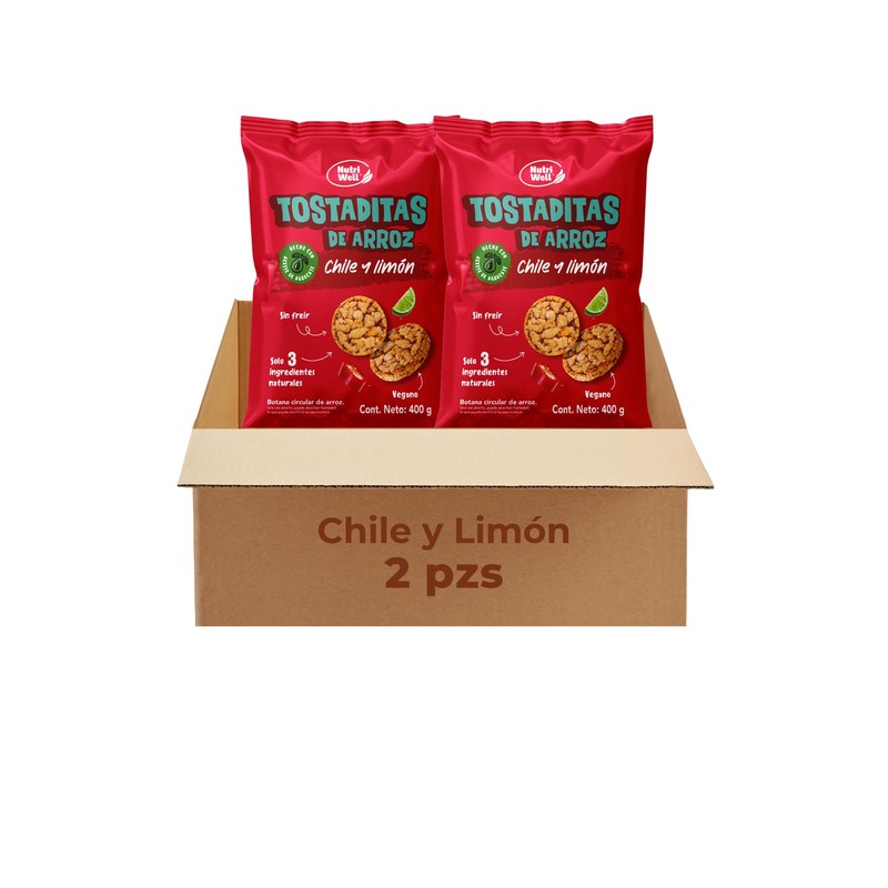 Nutriwell Tostaditas de Arroz Sabor Chile y Limón – Snack