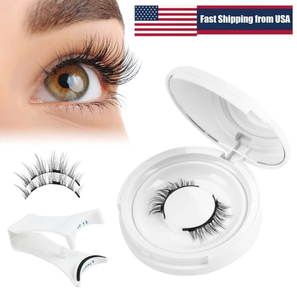 Unbranded Reusable Natural Magnetic Eyelashes with Applicator No Glue Needed